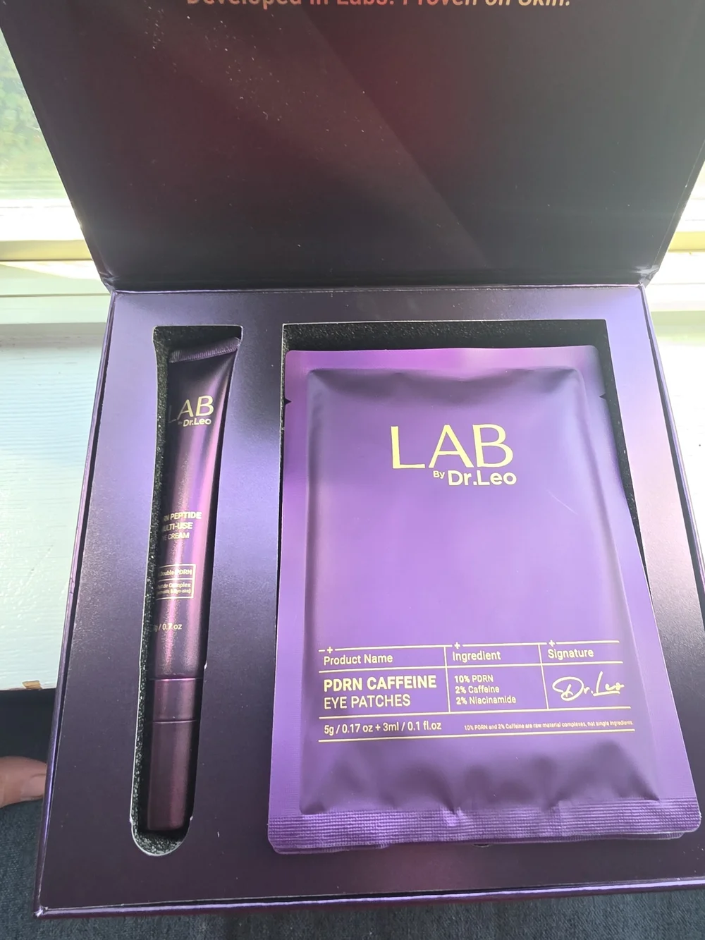 Glow & Lift Eye Care Set — Purple
